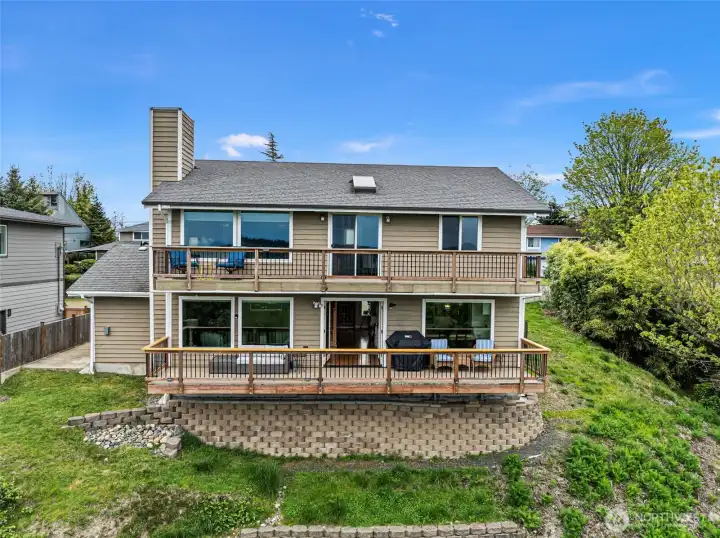 The deck is perfect for entertaining, grilling on the BBQ or just lounging