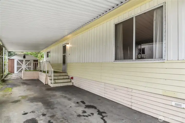 Carport with Patio