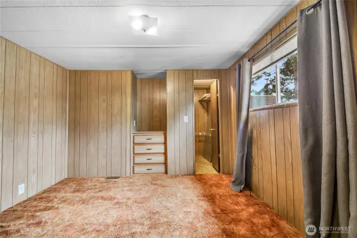 Second Bedroom with Walk-In Closet and Storage Storage