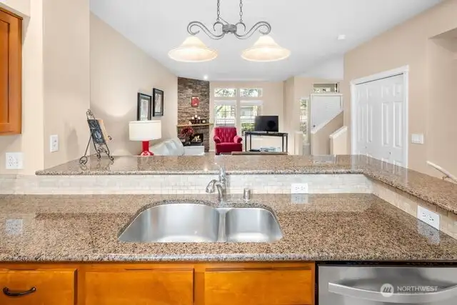 Kitchen is open to the Living Room