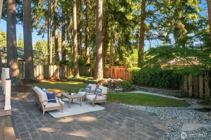 Entertain one or many in the hush of absolute space and privacy.  (Note: Full garden shed still in box waiting for placement.  Includes ALL garden tools, mower, and more!
