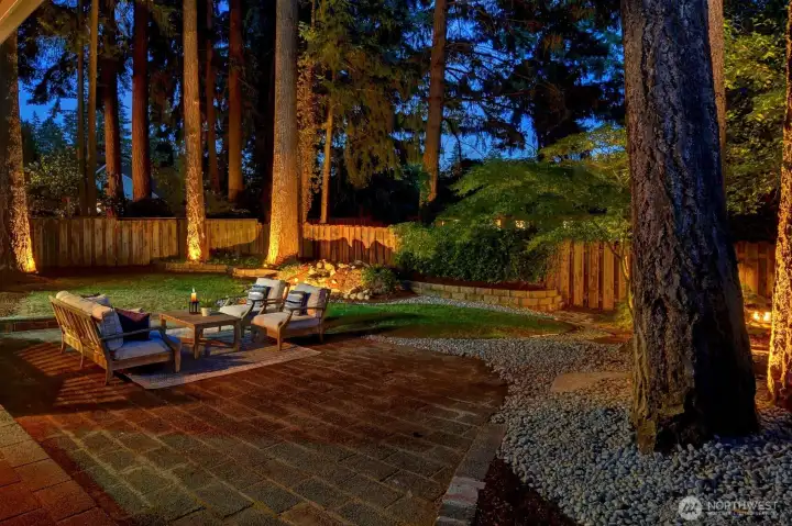 Late into the night, all night, the charm!  Primary Bedroom overlooks into the setting!
