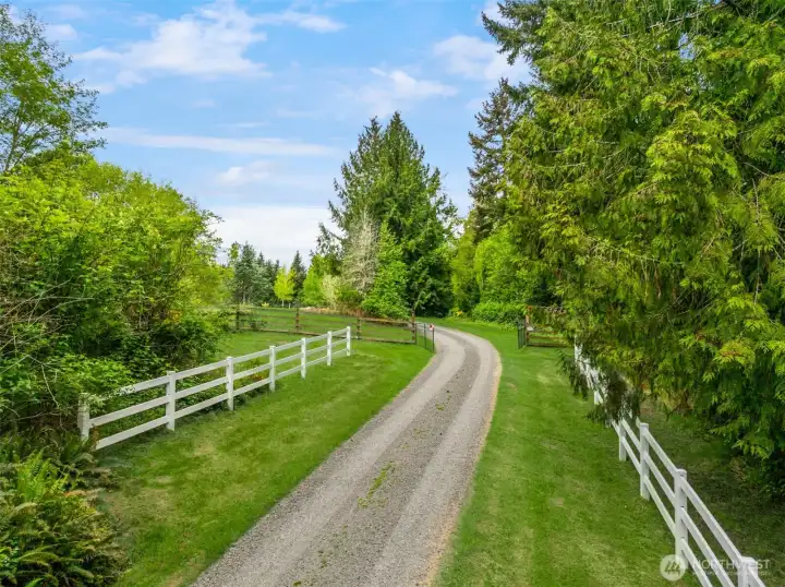 Approximately 2.5+ acres of the yard is fenced.