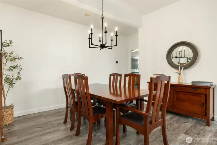 A true dining space for all those special meals.