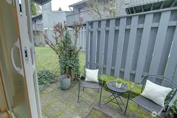 Private patio is all yours!