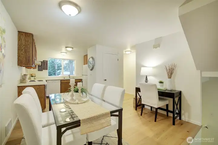 Elevated dining area