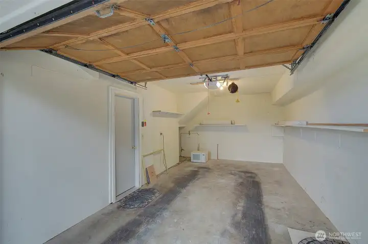 Garage parking leads into house!