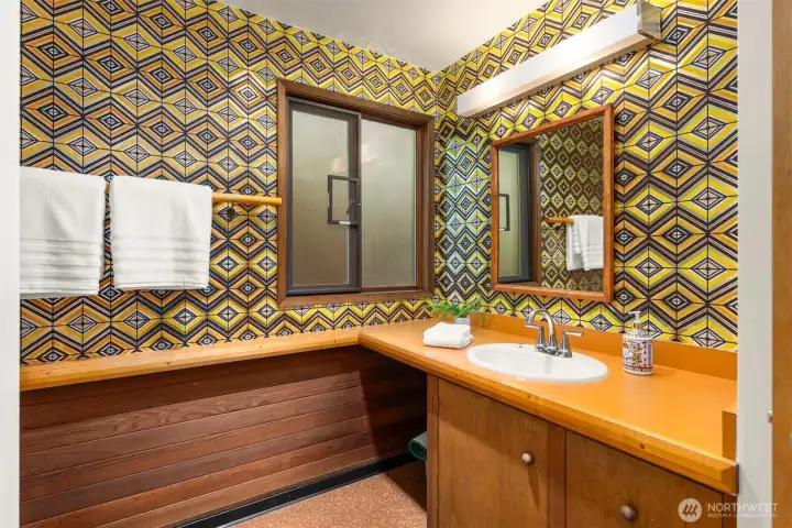 Lower level bathroom (shower not shown)