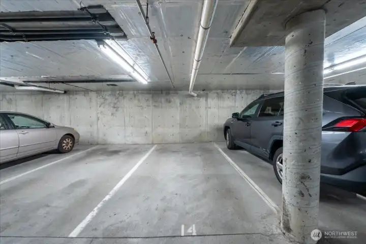 Dedicated parking in the secure, gated garage.