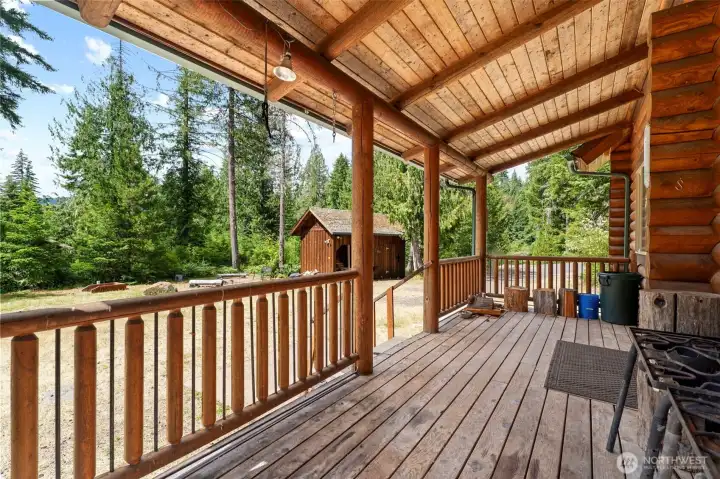 Plenty of space to enjoy the outdoors even if raining or snowing.