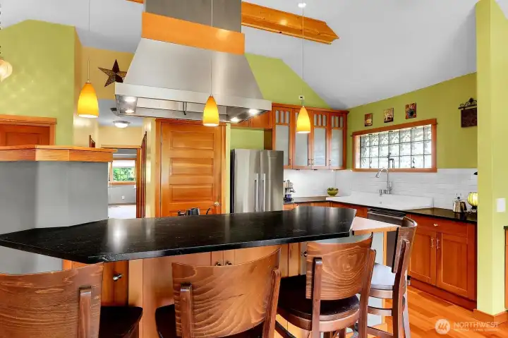 Wonderful kitchen island in the "Great Room" style living area Wonderful kitchen island in the "Great Room" style living area