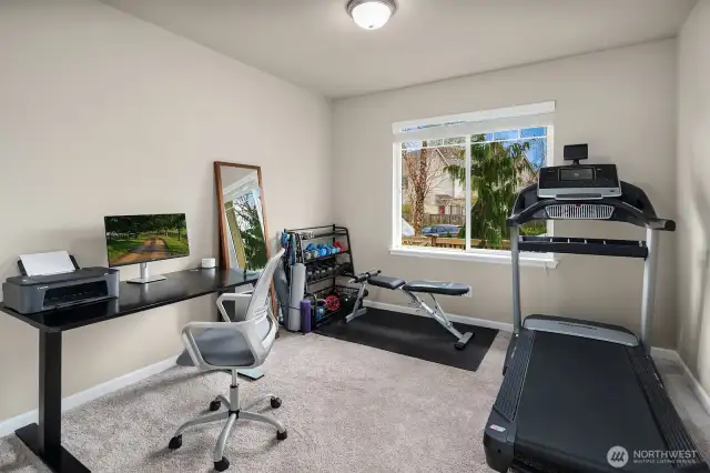 4th Bedroom/Exercise rm is on the lower level.