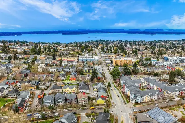Overhead view of West Seattle.