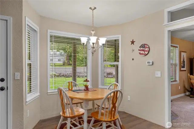 Kitchen eating nook.