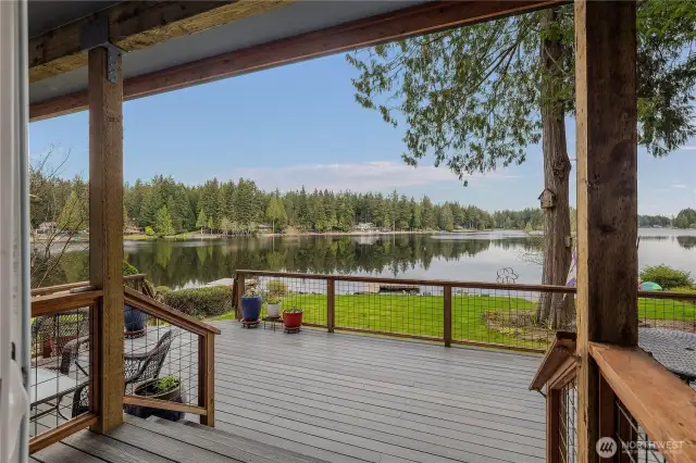 Trex Deck with ample seating options.