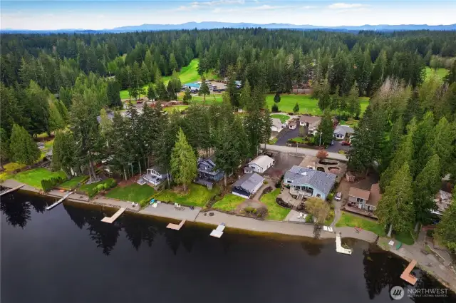 Location on the lake is open and expansive.
