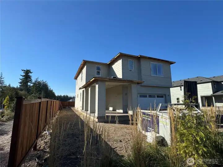 Actual picture of home under construction
