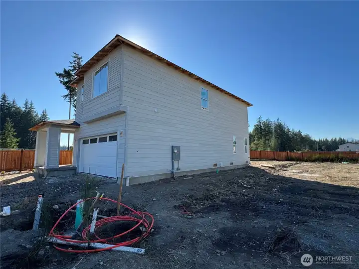 Actual picture of home under construction