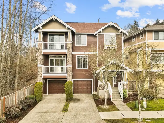 single family home on corner lot