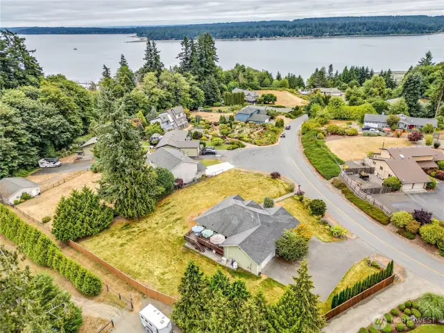 Home sits on .52 acres.