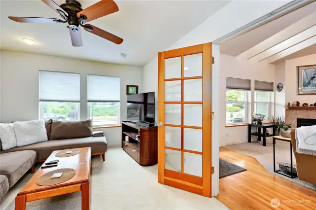 French door lead you into den/third bedroom