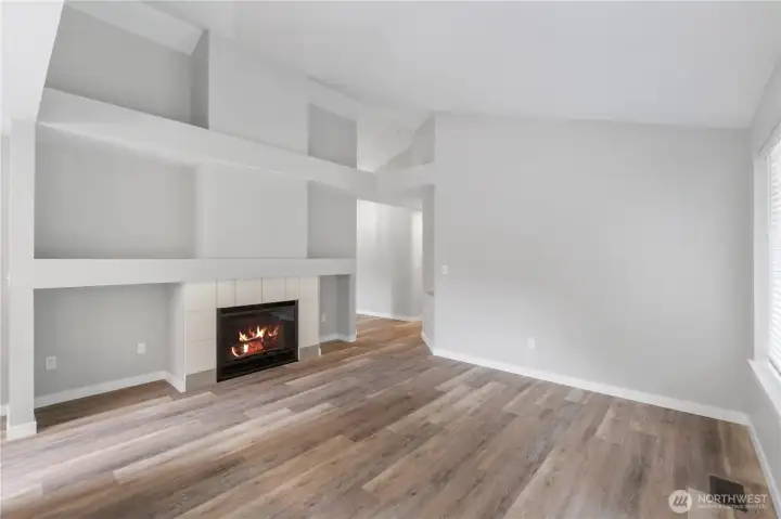 ~Living Room with Gas Fireplace~