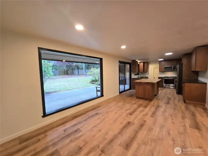 Dining Area off kitchen leads to covered back patio