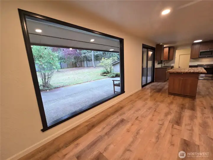 View of backyard from Dining Area