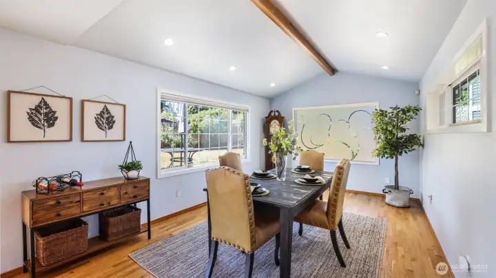 Enjoy a spacious dining room added on in 2007 to truly optimize the space in this home, ideal for dinners at home and hosting all year long.