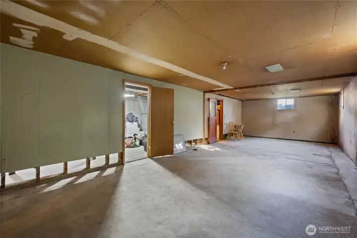 7+ ft ceiling height creates usable space.