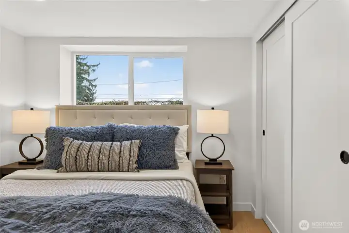 Lower Bedroom 1 with peek a boo view