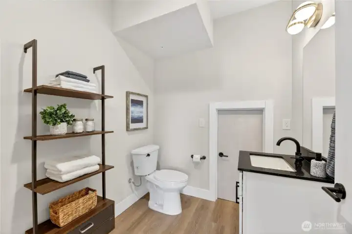 Large Half Bath to Service this Awesome Studio Suite.