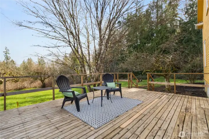 Private back deck