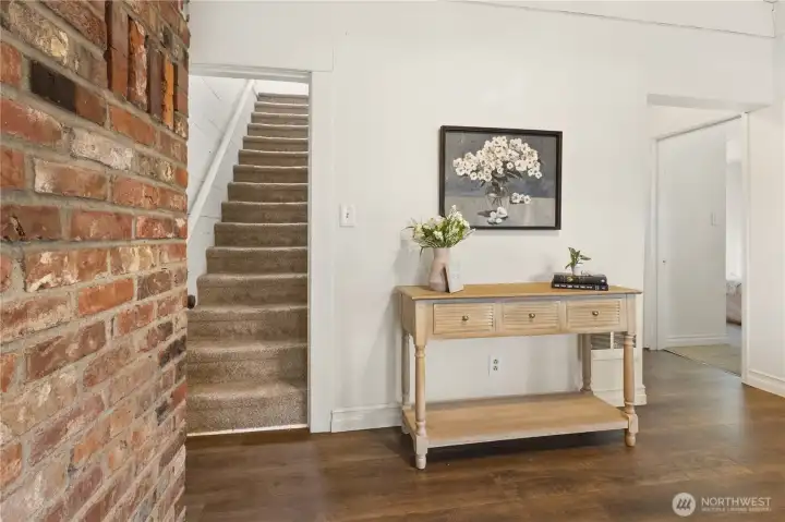 Stairway to upstairs off kitchen