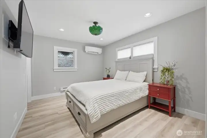 Primary bedroom on the main floor.