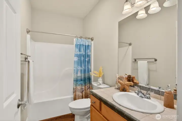 Full bath on the lower level