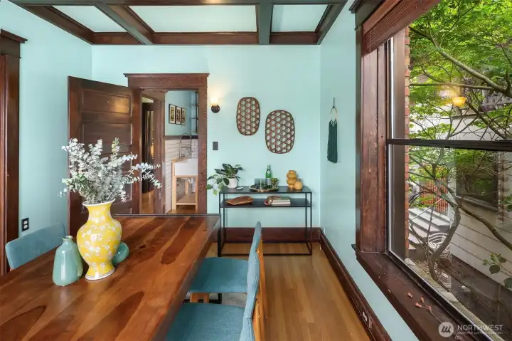 From your dining room looking towards your kitchen. From your dining room looking towards your kitchen.
