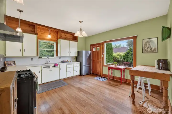 Big picture window outlooks backyard santuary Big picture window outlooks backyard santuary