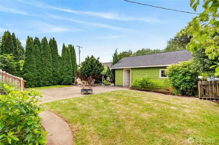Plenty of room for gardening. Plenty of room for gardening.