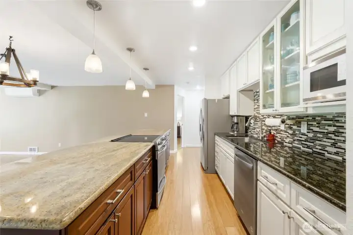 All new appliances with updated countertops and backsplash.