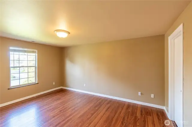 Another bedroom upstairs. Bedrooms are all good size with walk in closets.