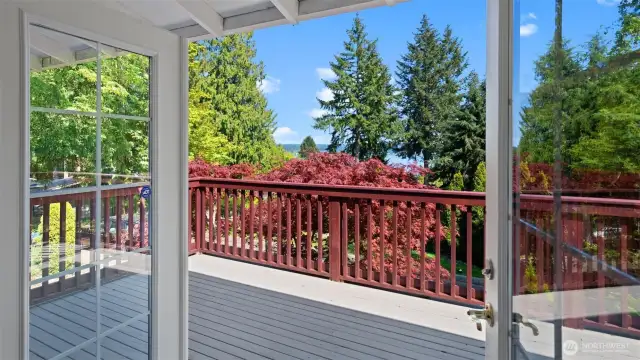 Soul-soothing views and a sprawling deck – these French doors open to your everyday Airbnb! Come see the breathtaking view and the huge deck – imagine the possibilities!