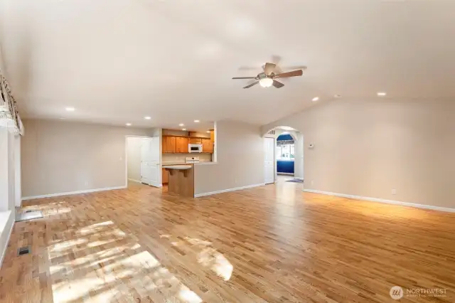Living room looking to Kitchen