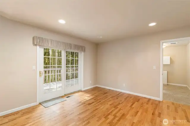 Door to deck