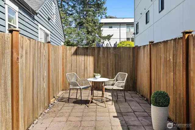 Patio in back yard