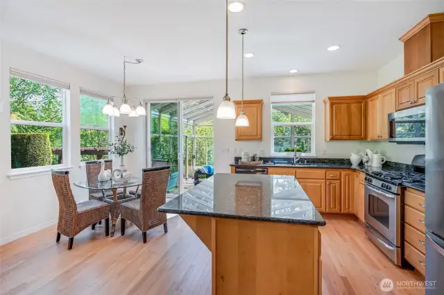 Through the sliding door is the entrance to the sunroom.