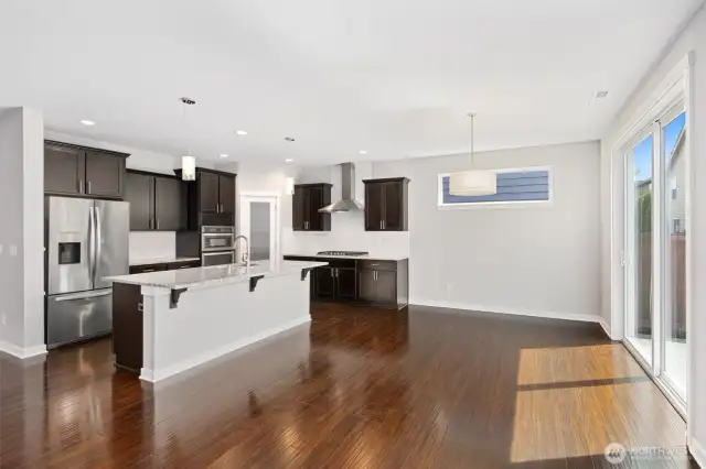 Imagine entertaining guest in this huge open concept kitchen, dining/great room!