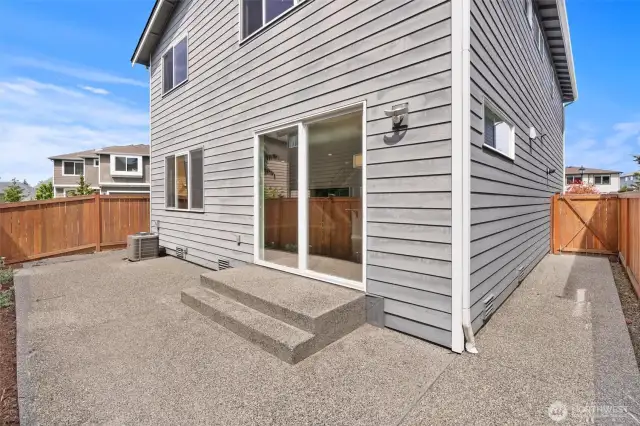 Large gated and fenced patio area for entertaining!
