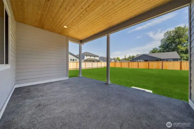 Actual home: Covered patio