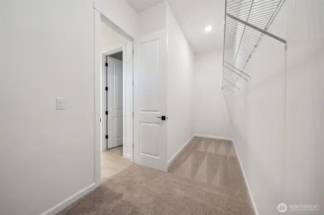 Actual home: Walk-in closet